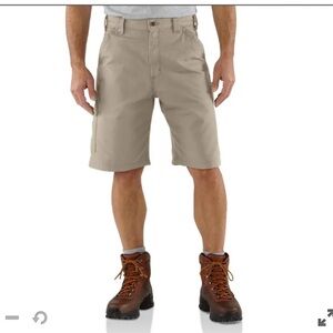 Carhartt Loose fit canvas utility work short Tan color Size 38